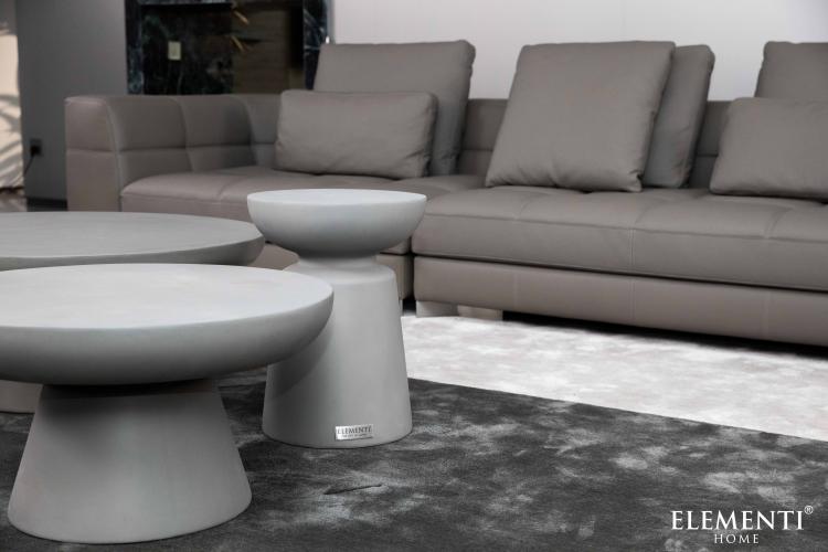 Preview: KYLIX Runder Beistelltisch aus Beton Klein